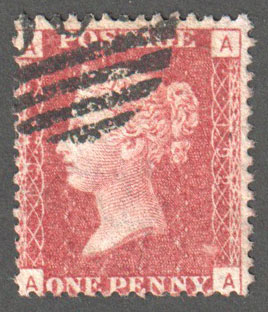 Great Britain Scott 33 Used Plate 192 - AA - Click Image to Close